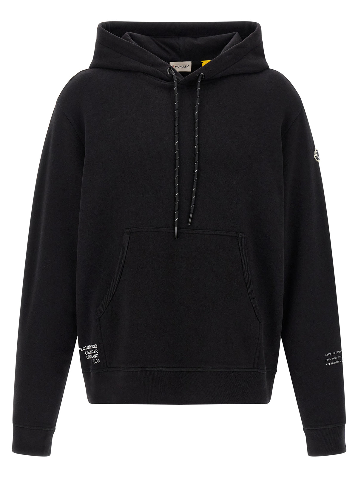 MONCLER GENIUS Black Cotton Sweatshirt