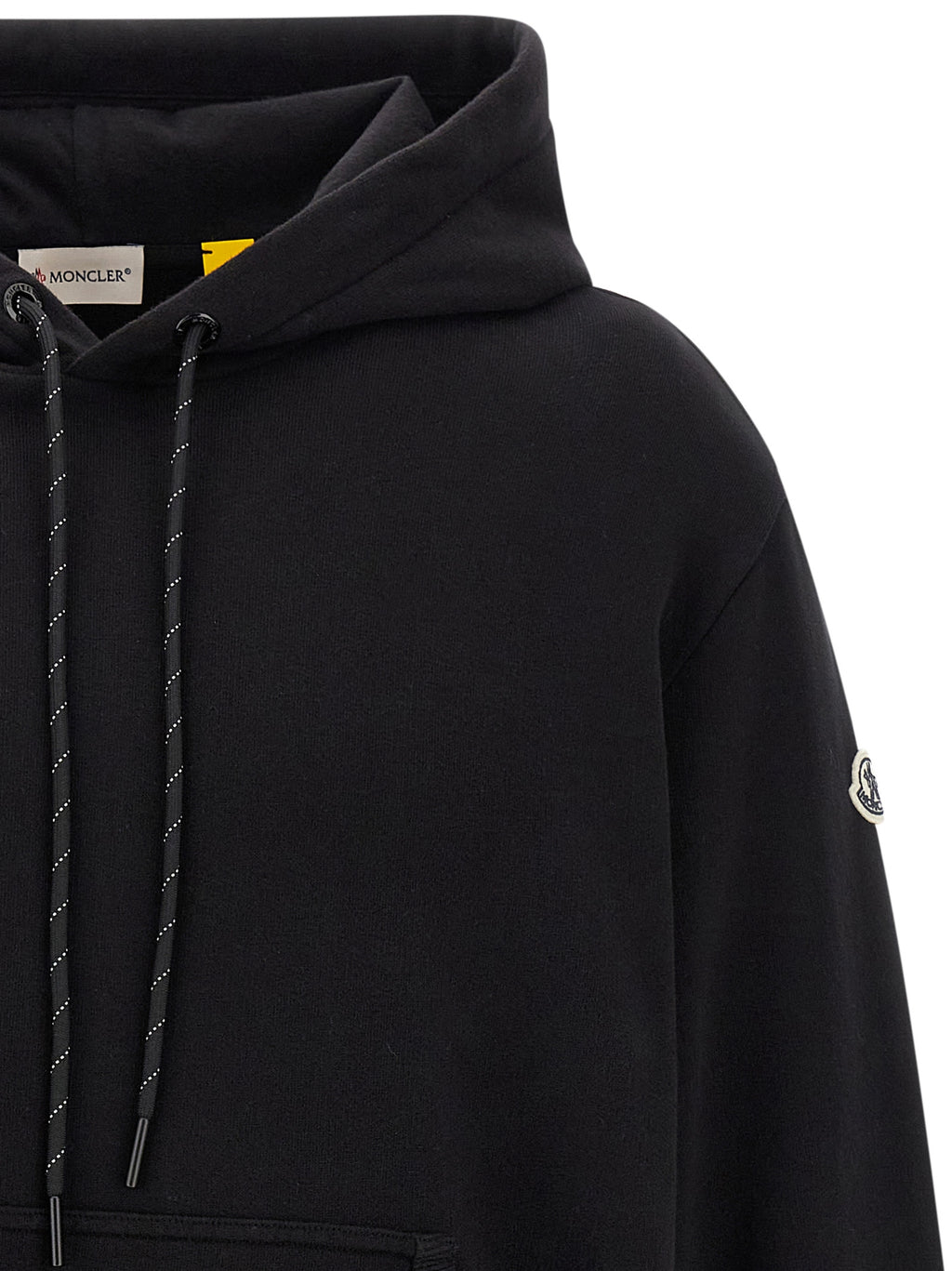 MONCLER GENIUS Black Cotton Sweatshirt