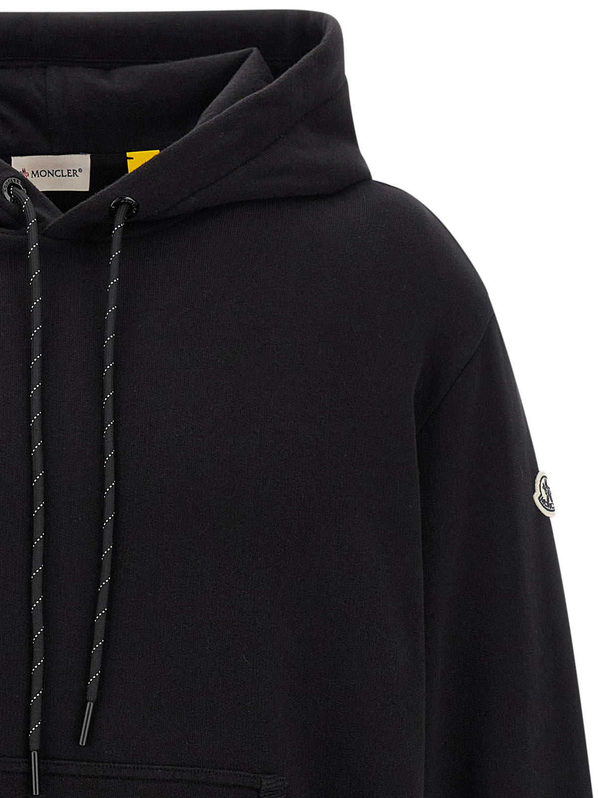 MONCLER GENIUS Black Cotton Sweatshirt