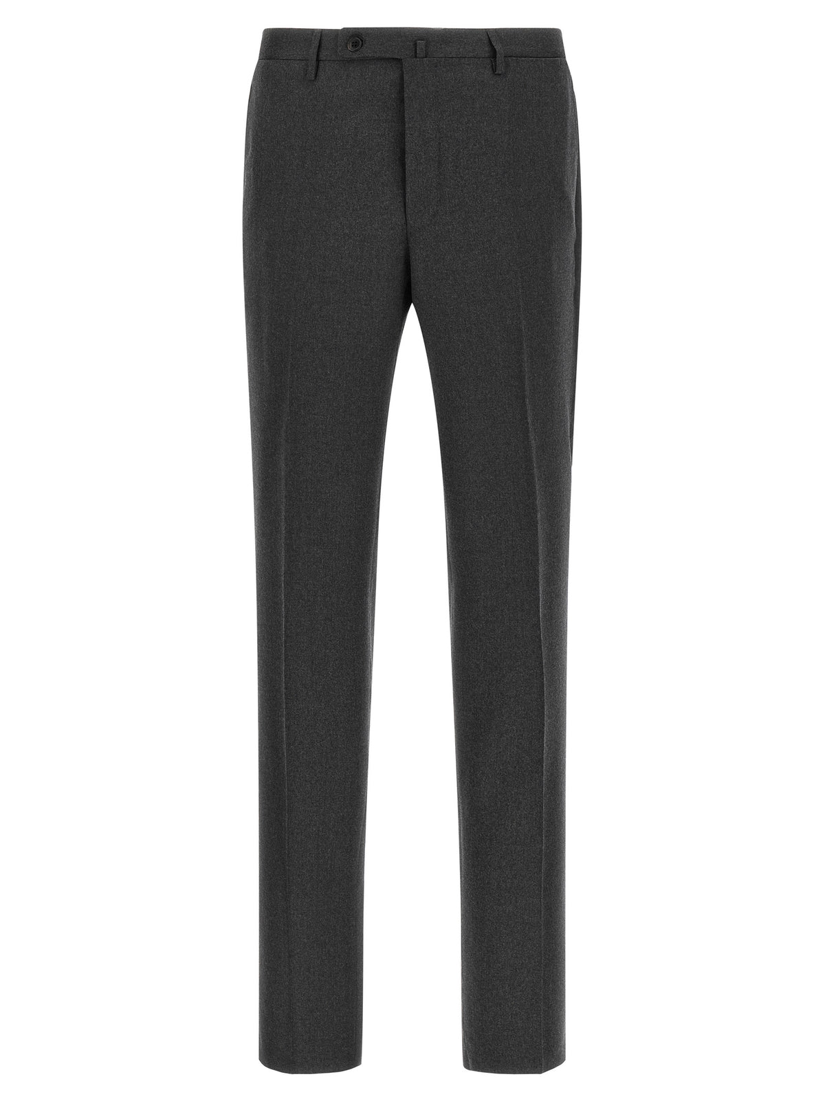 Incotex Gray Virgin Wool Dress Pants