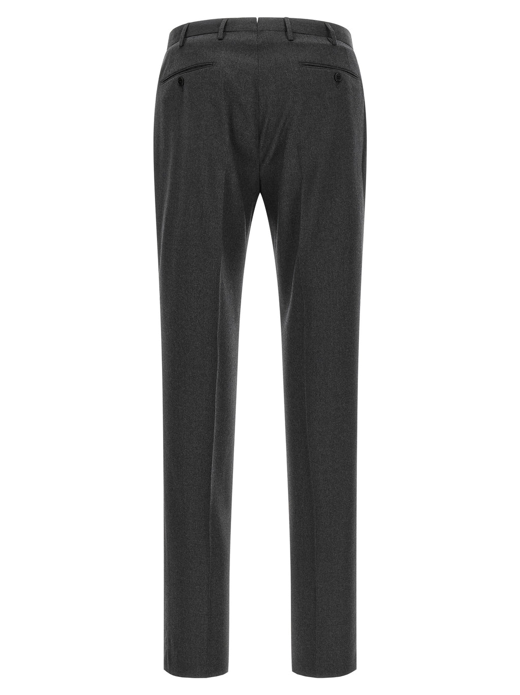 Incotex Gray Virgin Wool Dress Pants