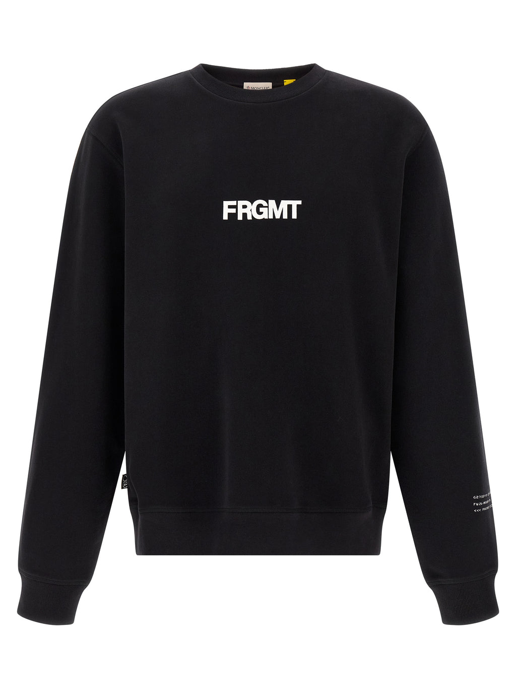 MONCLER GENIUS Black Cotton Sweatshirt