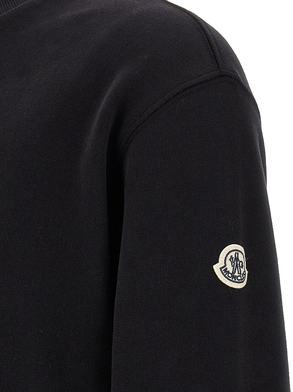 MONCLER GENIUS Black Cotton Sweatshirt