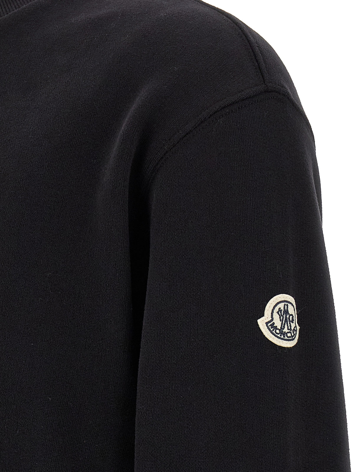 MONCLER GENIUS Black Cotton Sweatshirt