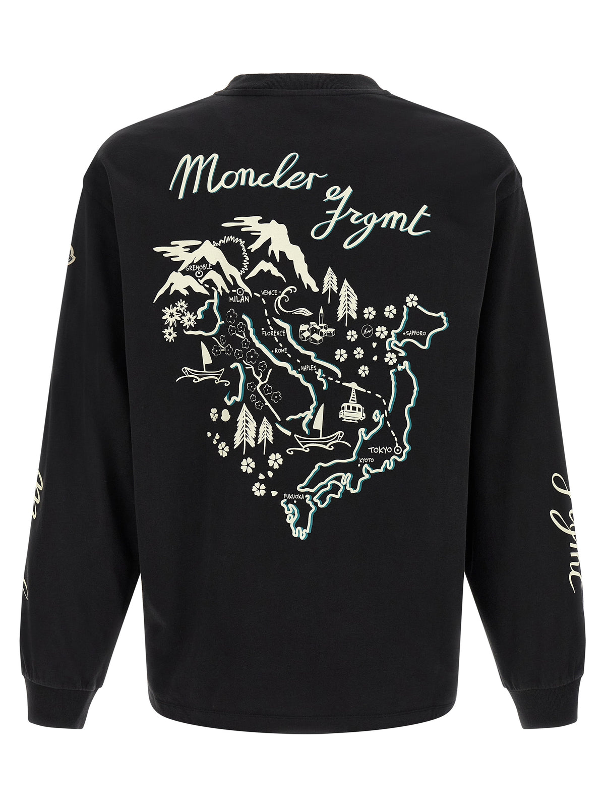 MONCLER GENIUS Black Cotton T-Shirt