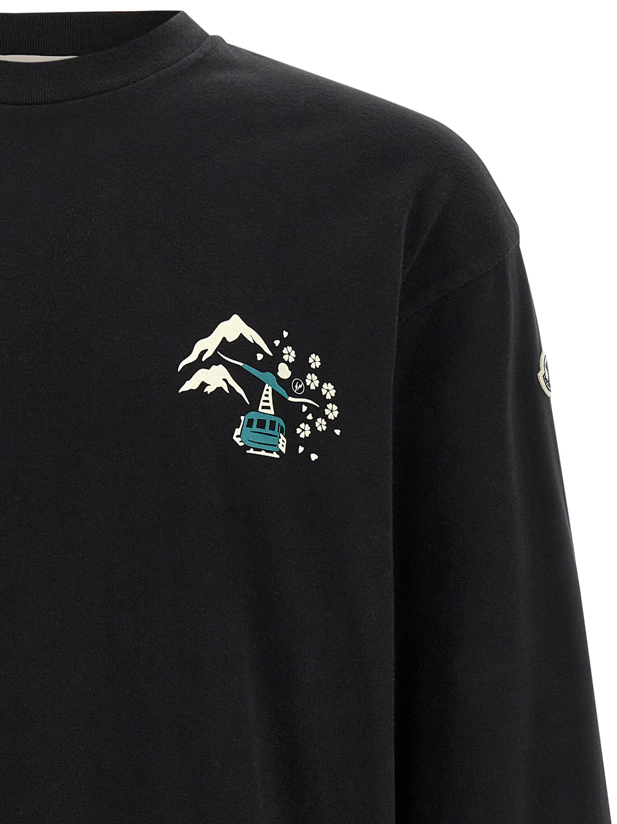 MONCLER GENIUS Black Cotton T-Shirt