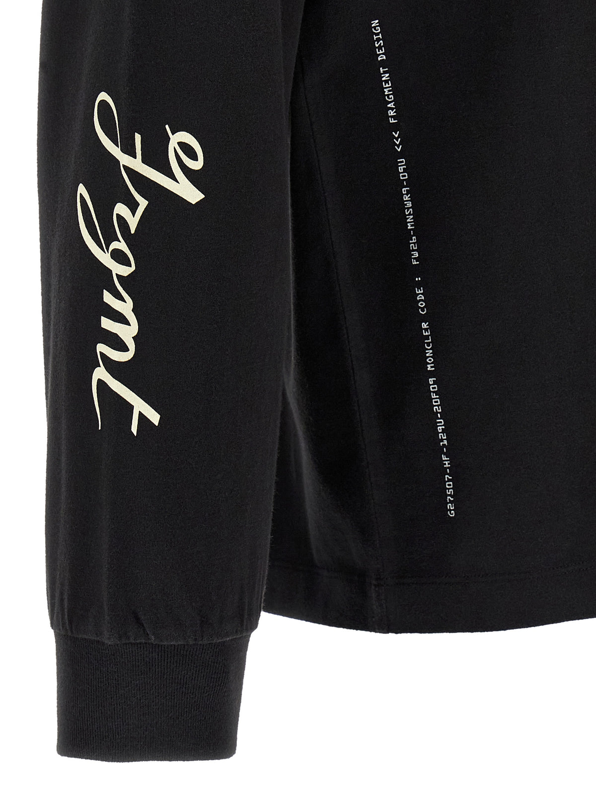 MONCLER GENIUS Black Cotton T-Shirt