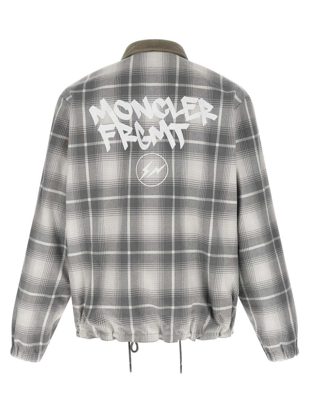MONCLER GENIUS Gray Cotton Full-Length Jacket