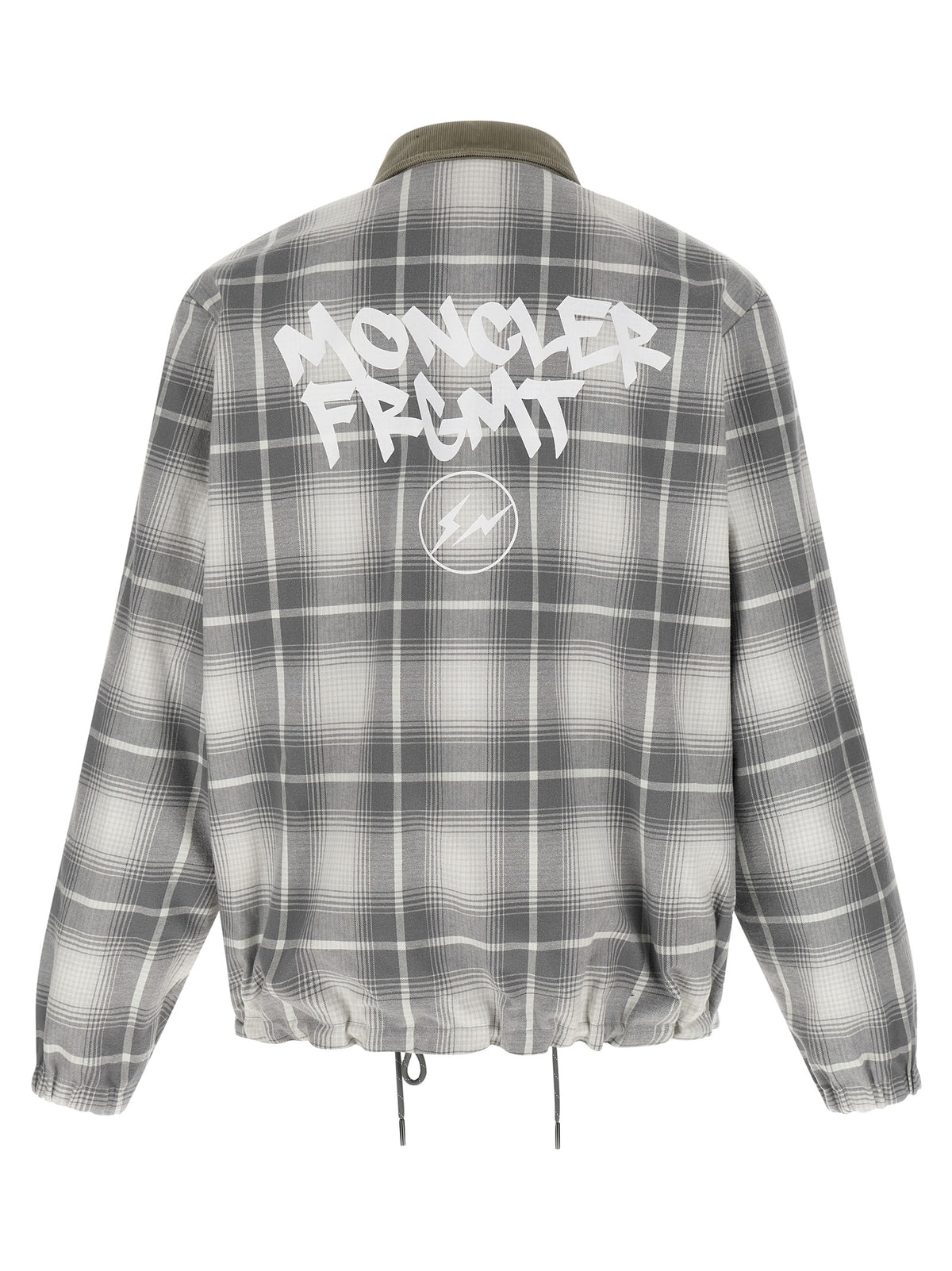 MONCLER GENIUS Gray Cotton Full-Length Jacket