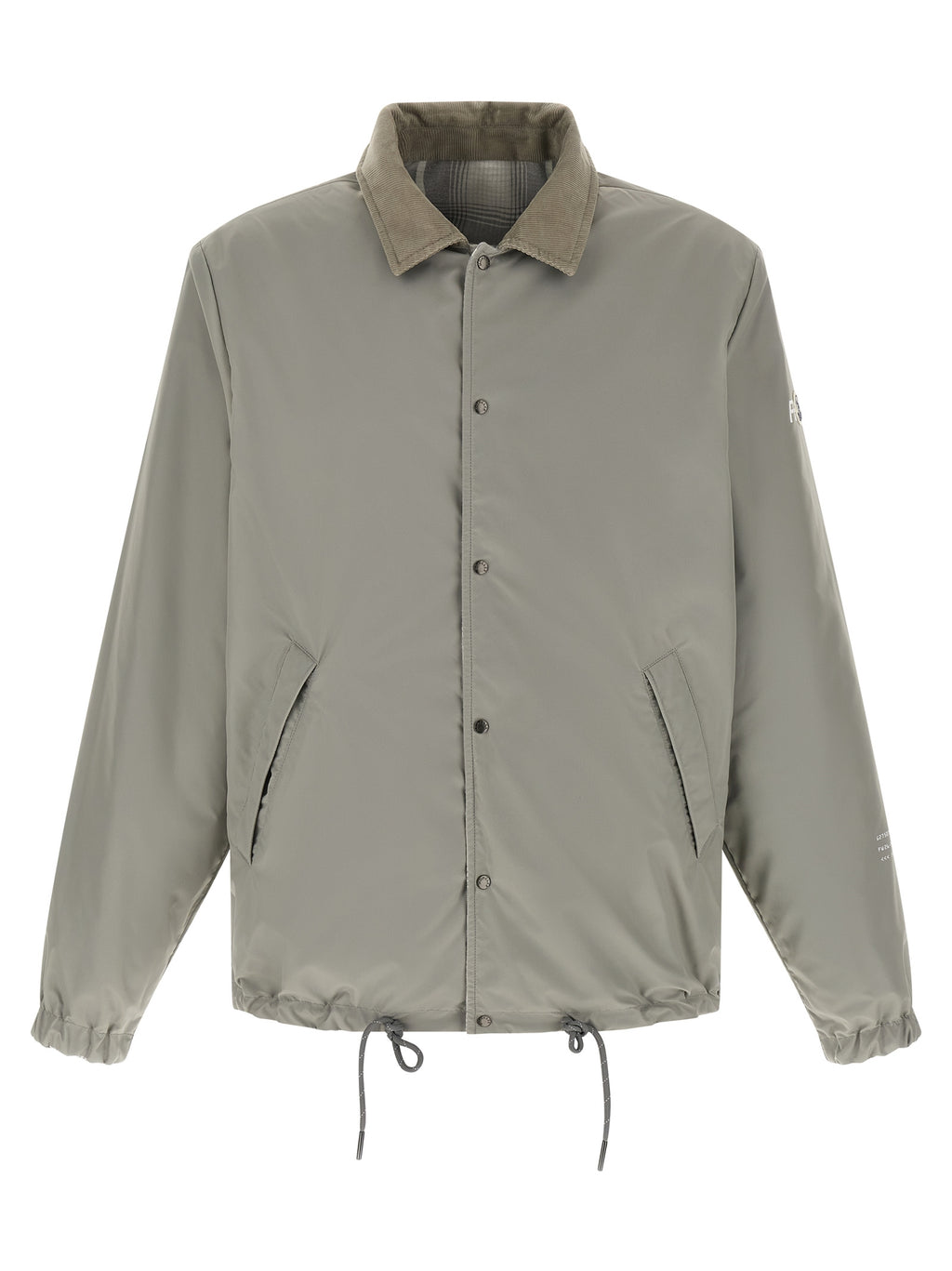 MONCLER GENIUS Gray Cotton Full-Length Jacket