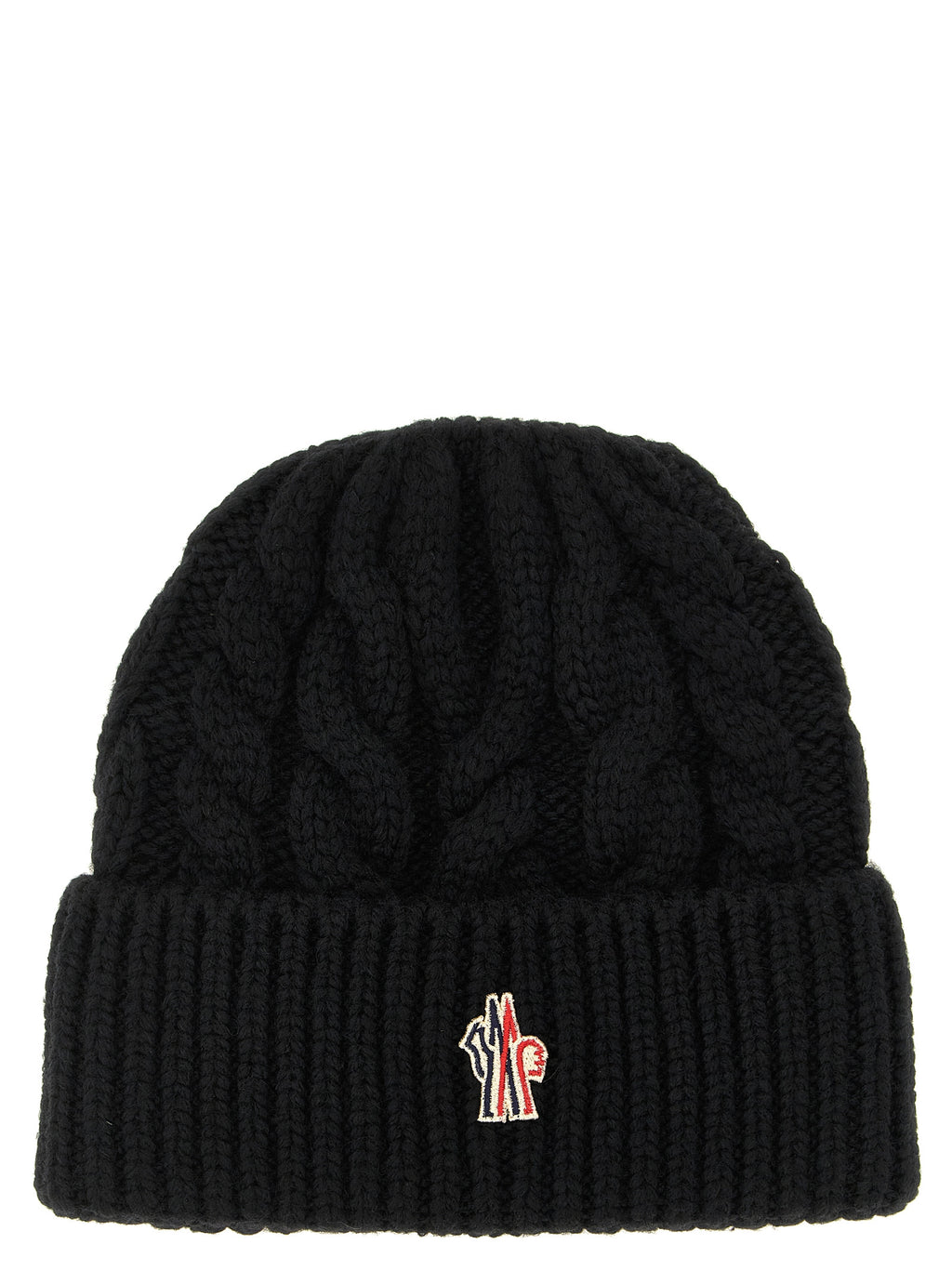 Moncler Grenoble Black Virgin Wool Beanie