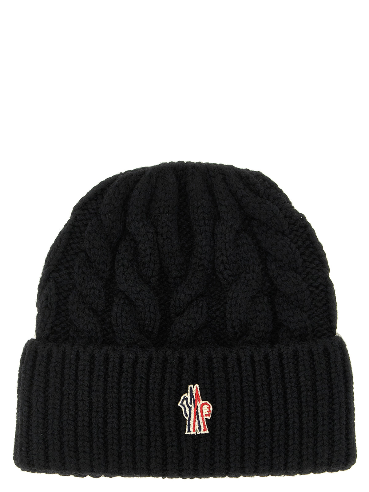 Moncler Grenoble Black Virgin Wool Beanie
