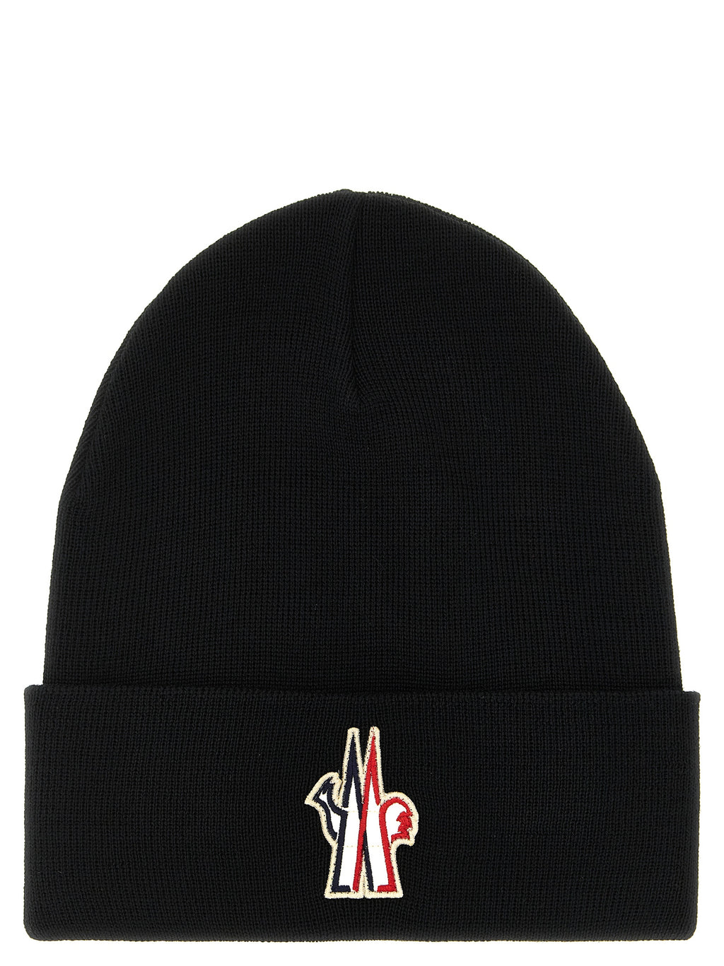 Moncler Grenoble Black Virgin Wool Beanie