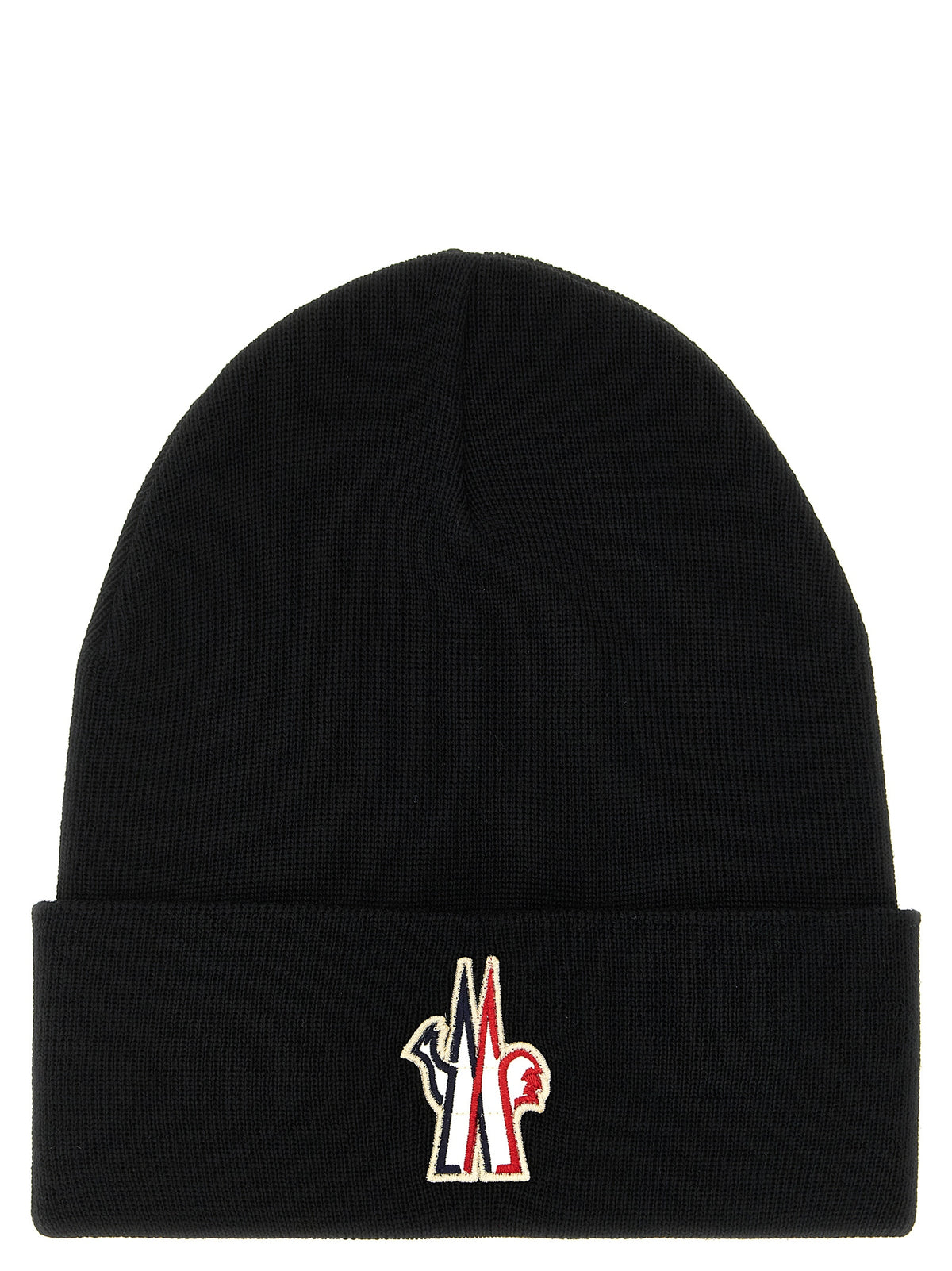 Moncler Grenoble Black Virgin Wool Beanie