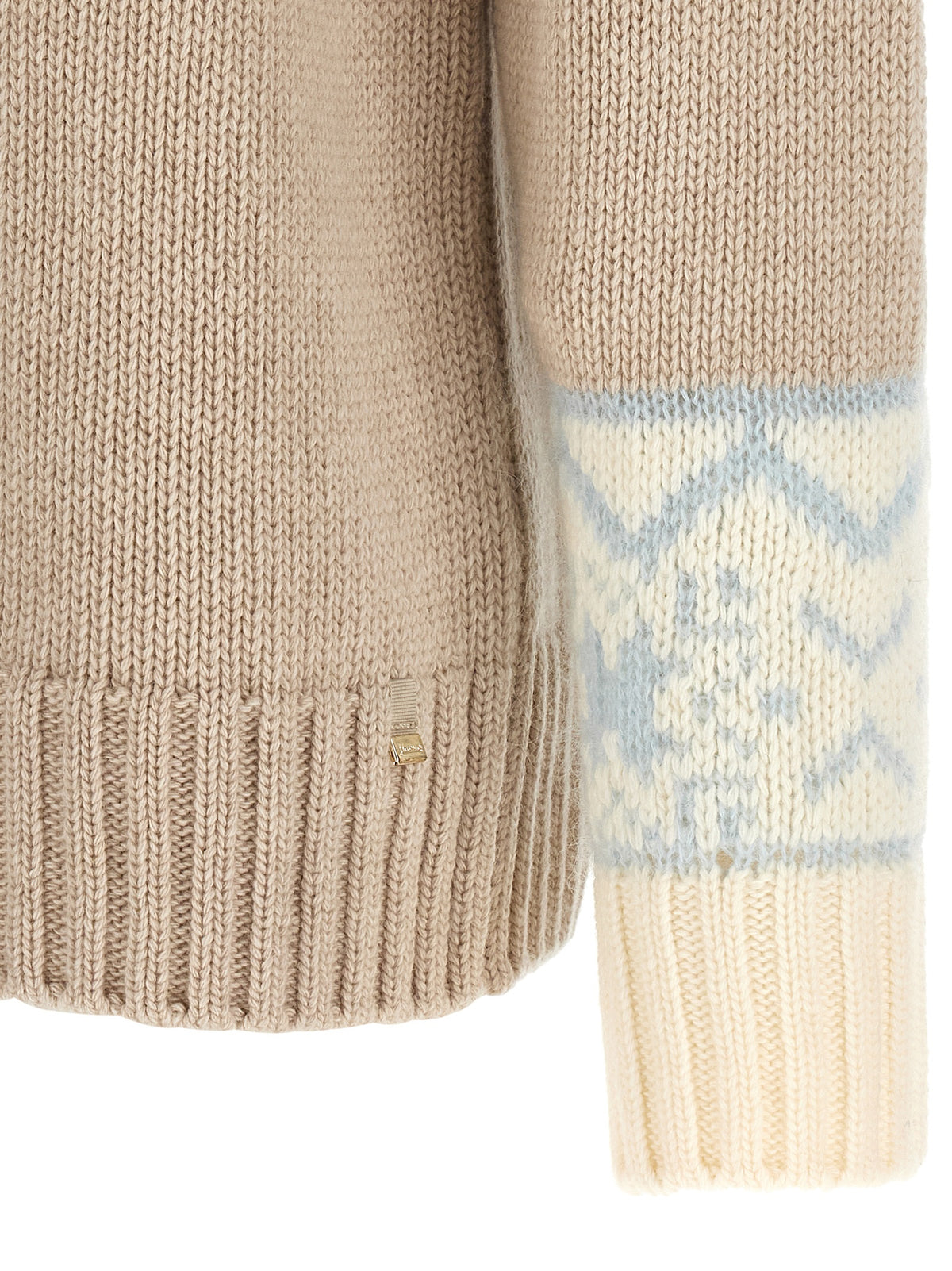 Herno Beige Wool Cardigan