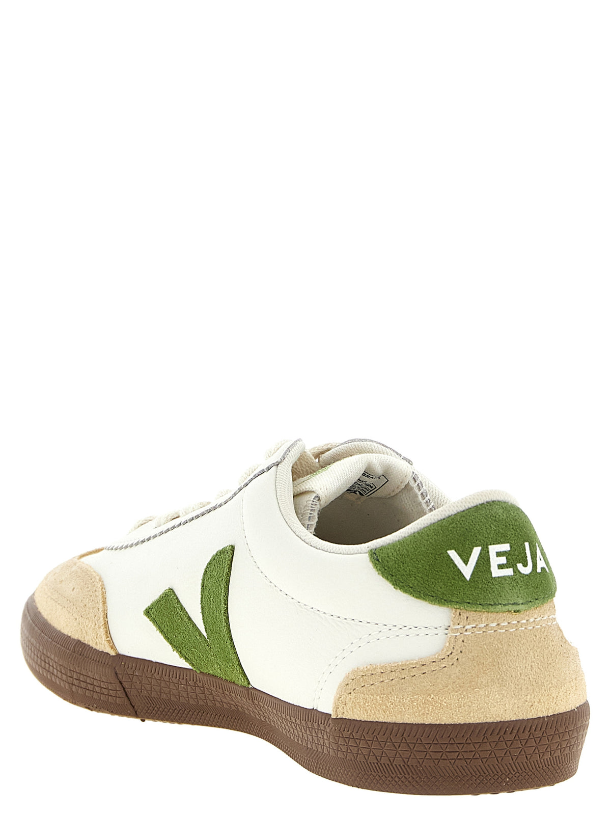 Veja Beige Genuine Leather Athletic Sneakers