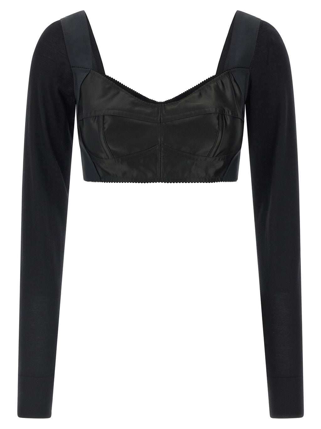 Dolce & Gabbana Black Polyester Tank Tops