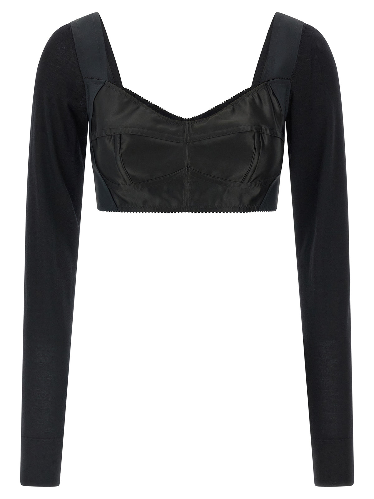 Dolce & Gabbana Black Polyester Tank Tops