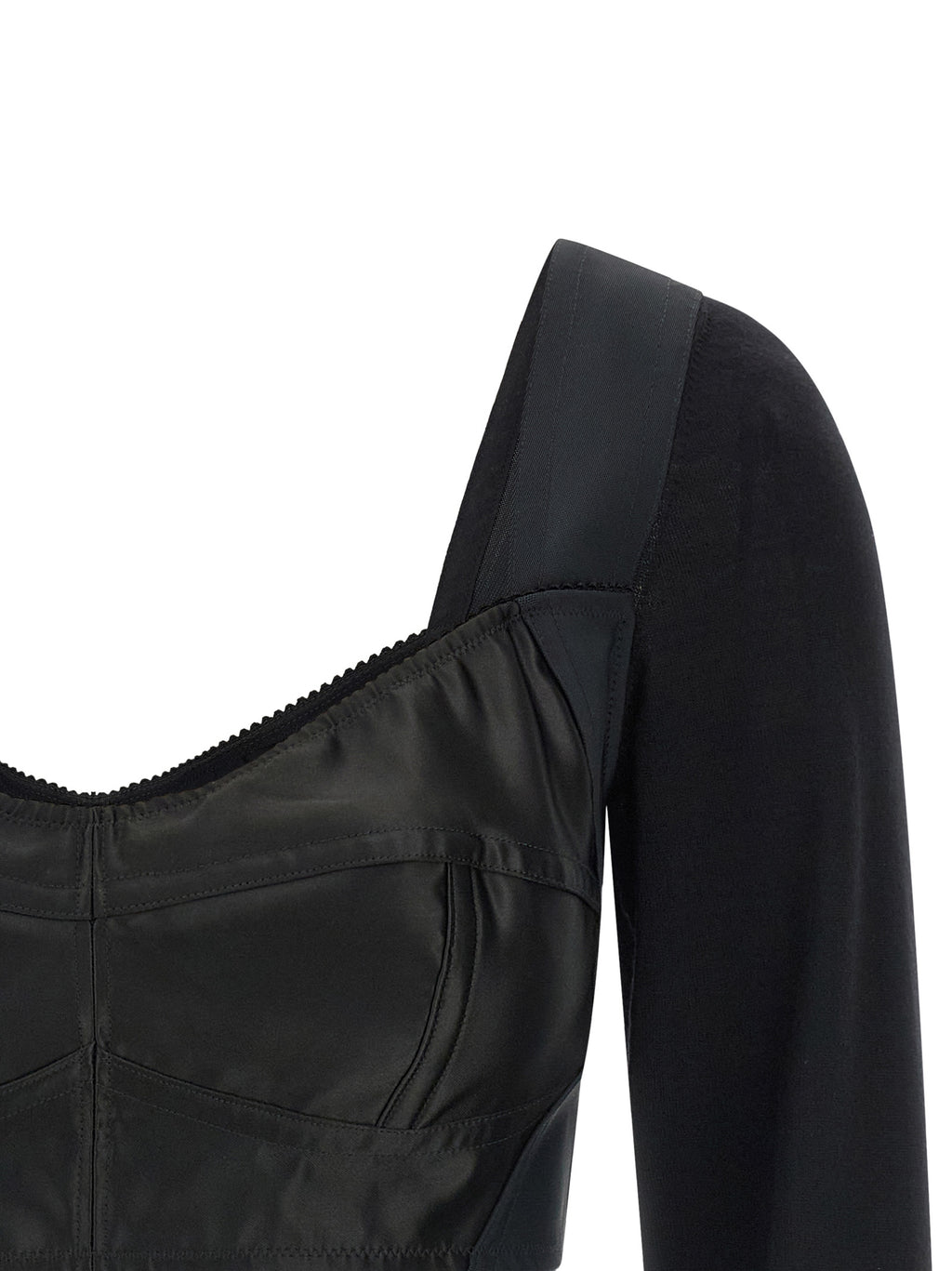Dolce & Gabbana Black Polyester Tank Tops