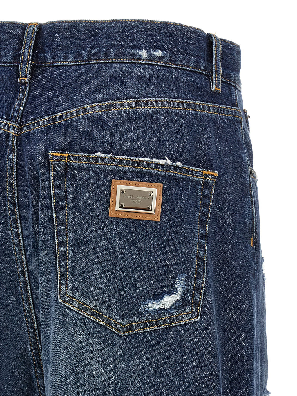 Dolce & Gabbana Blue Cotton Jeans Denim