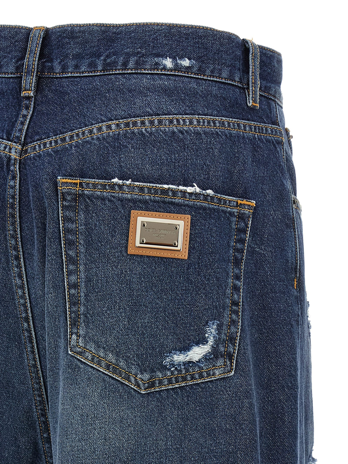 Dolce & Gabbana Blue Cotton Jeans Denim