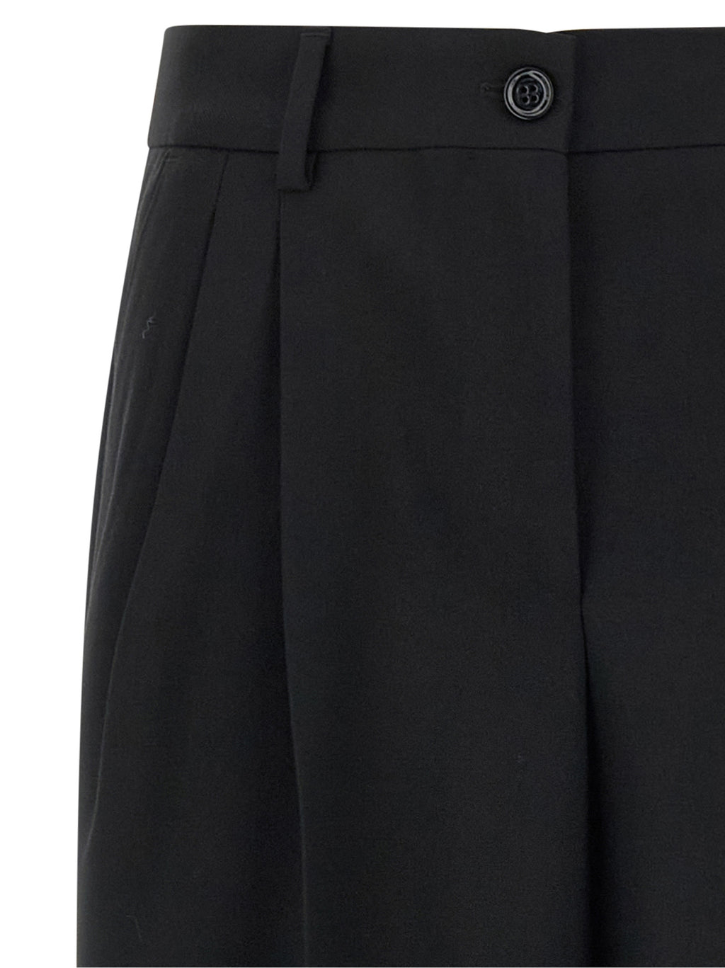 Dolce & Gabbana Black Virgin Wool Dress Pants