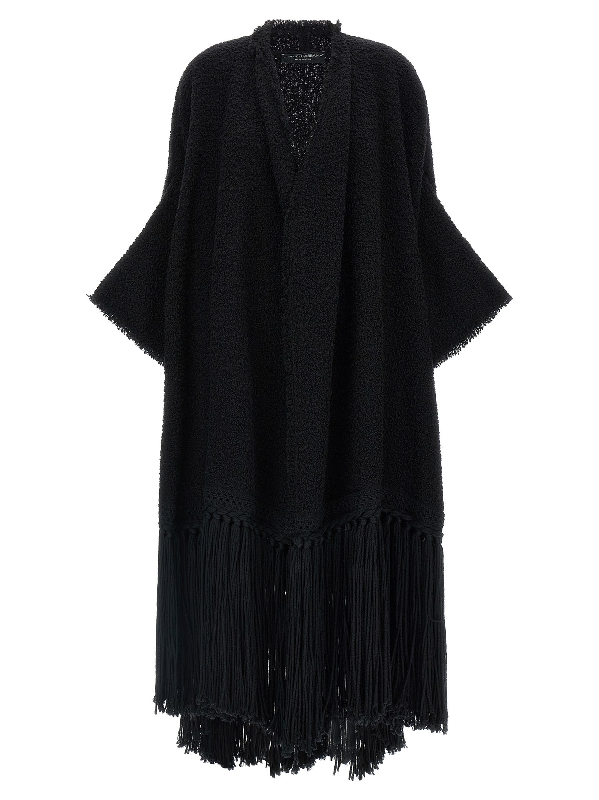 Dolce & Gabbana Black Virgin Wool Cardigan