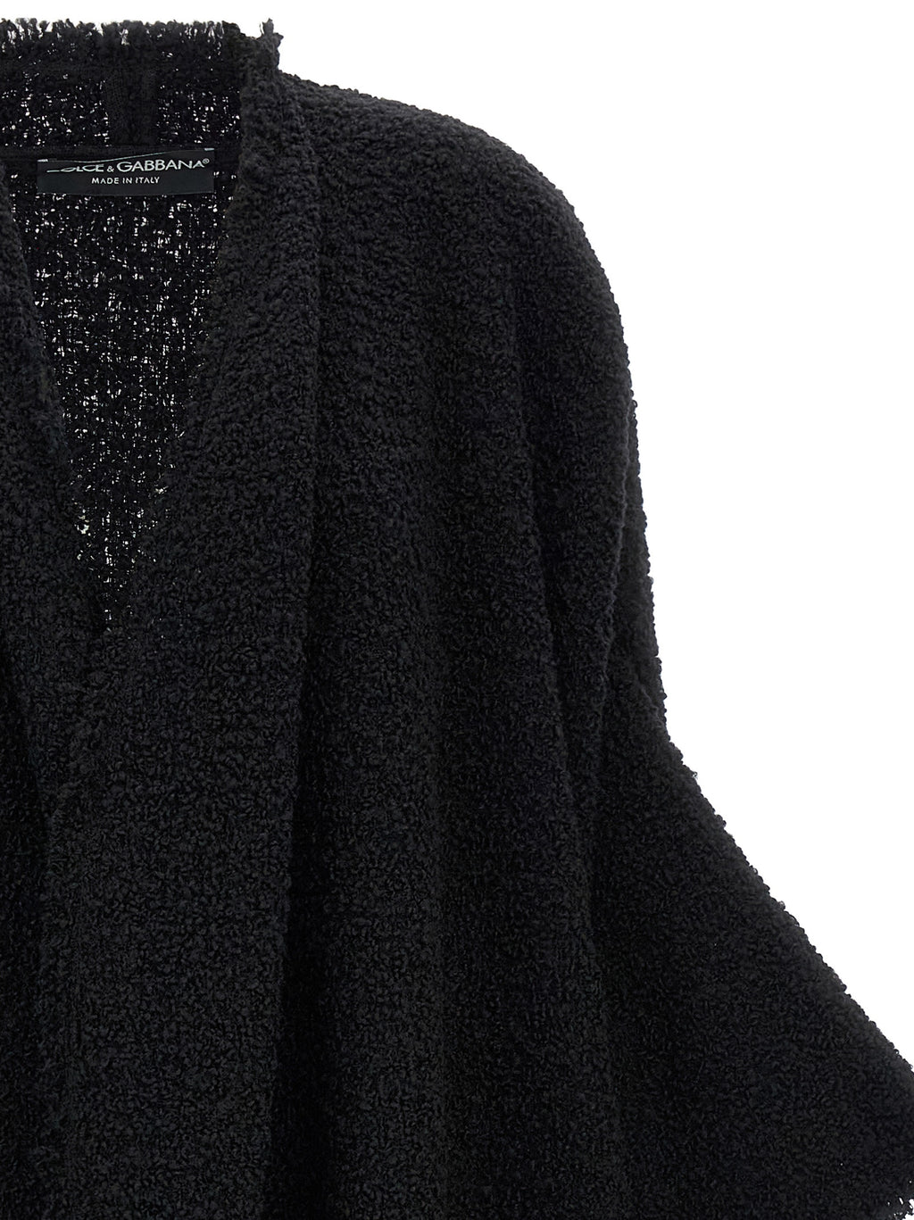 Dolce & Gabbana Black Virgin Wool Cardigan