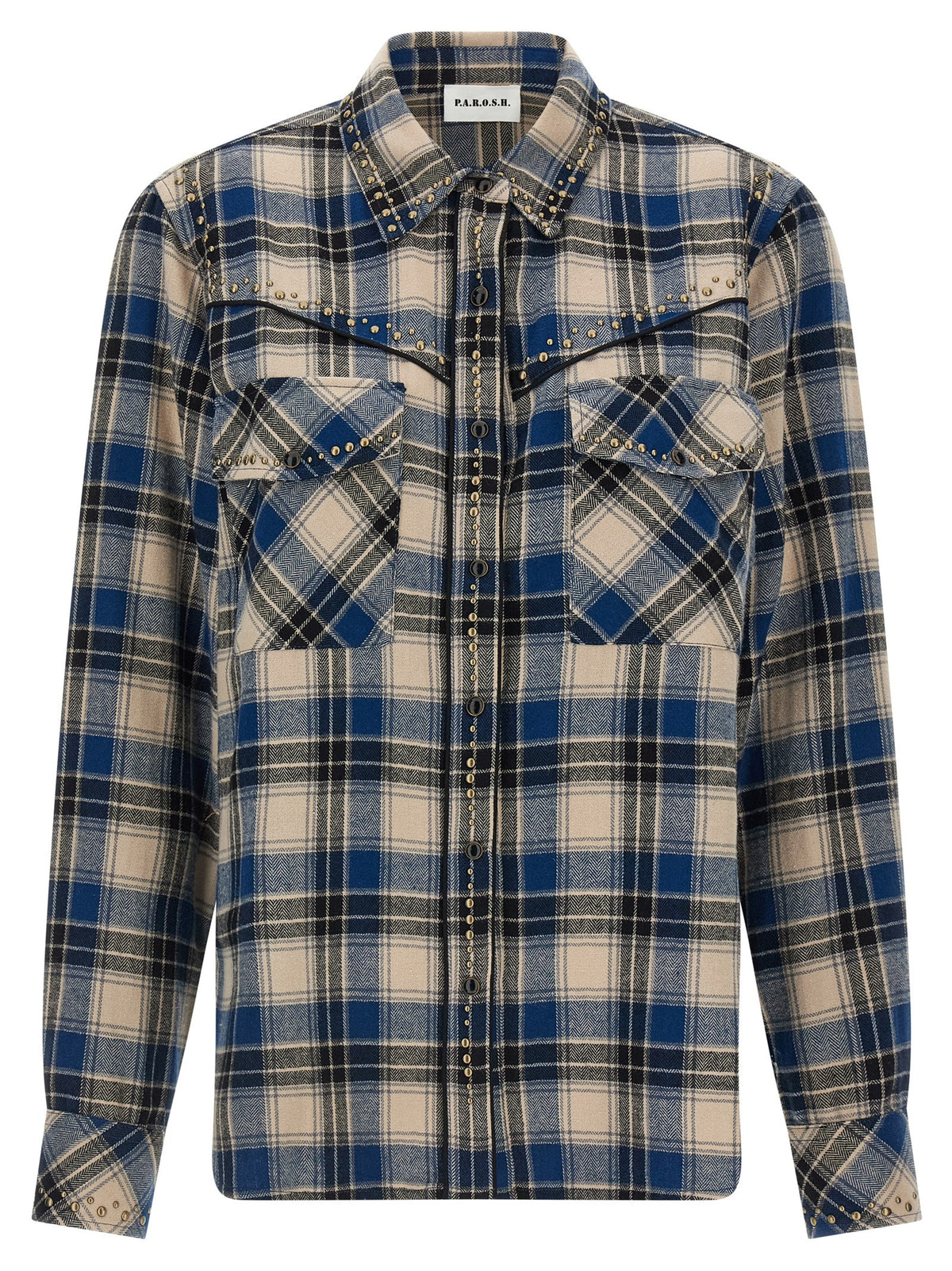 P.A.R.O.S.H. Multicolor Cotton Blouse