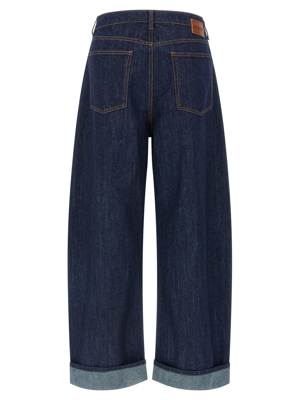 P.A.R.O.S.H. Blue Cotton Relaxed Fit Jeans