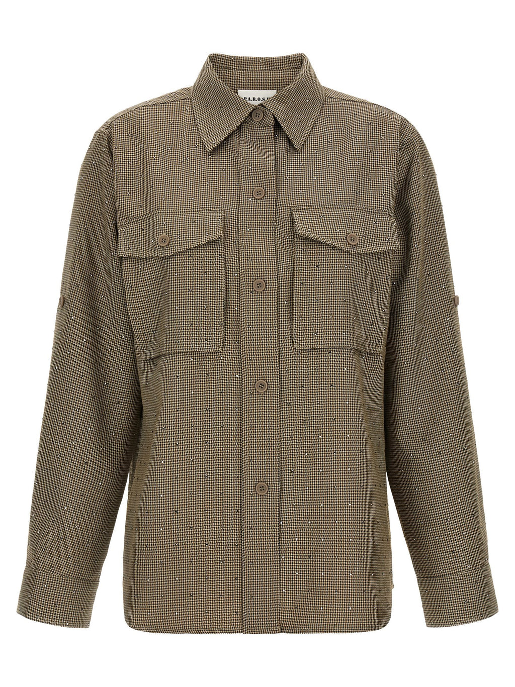 P.A.R.O.S.H. Brown Polyester Blouse