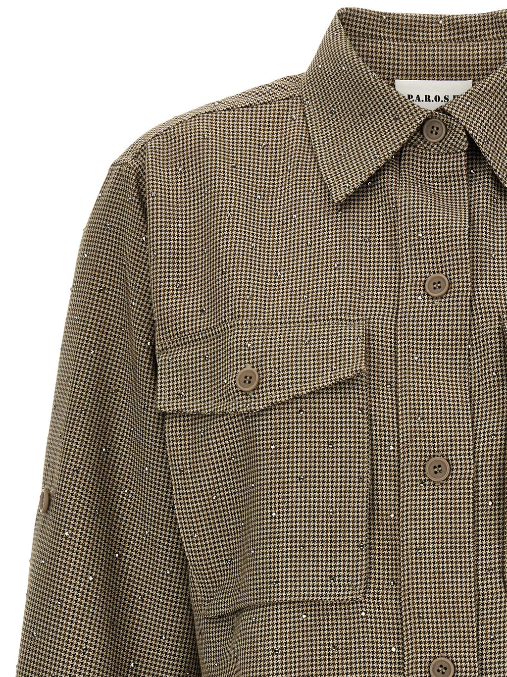 P.A.R.O.S.H. Brown Polyester Blouse
