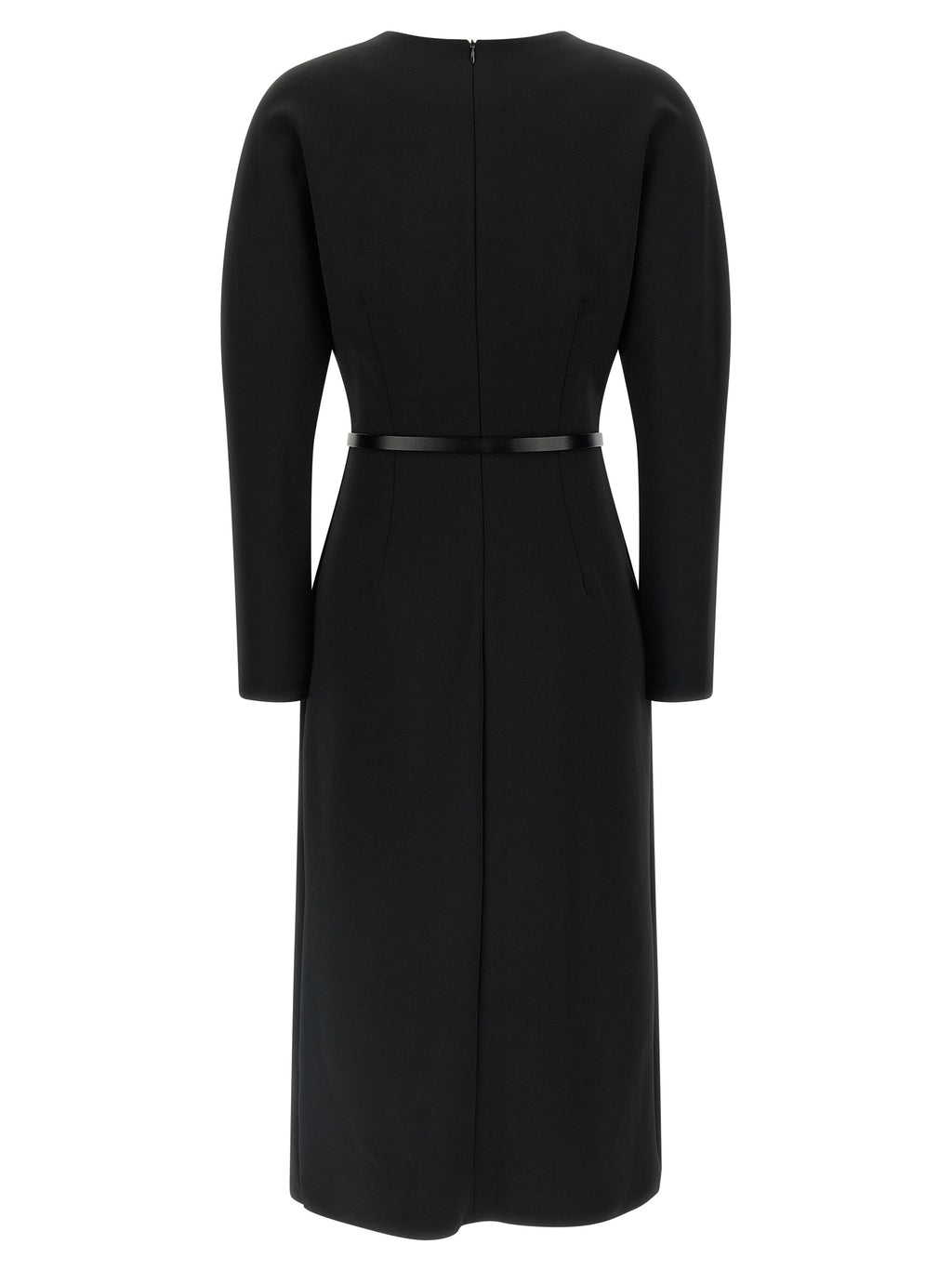 P.A.R.O.S.H. Black Polyester Midi Dress