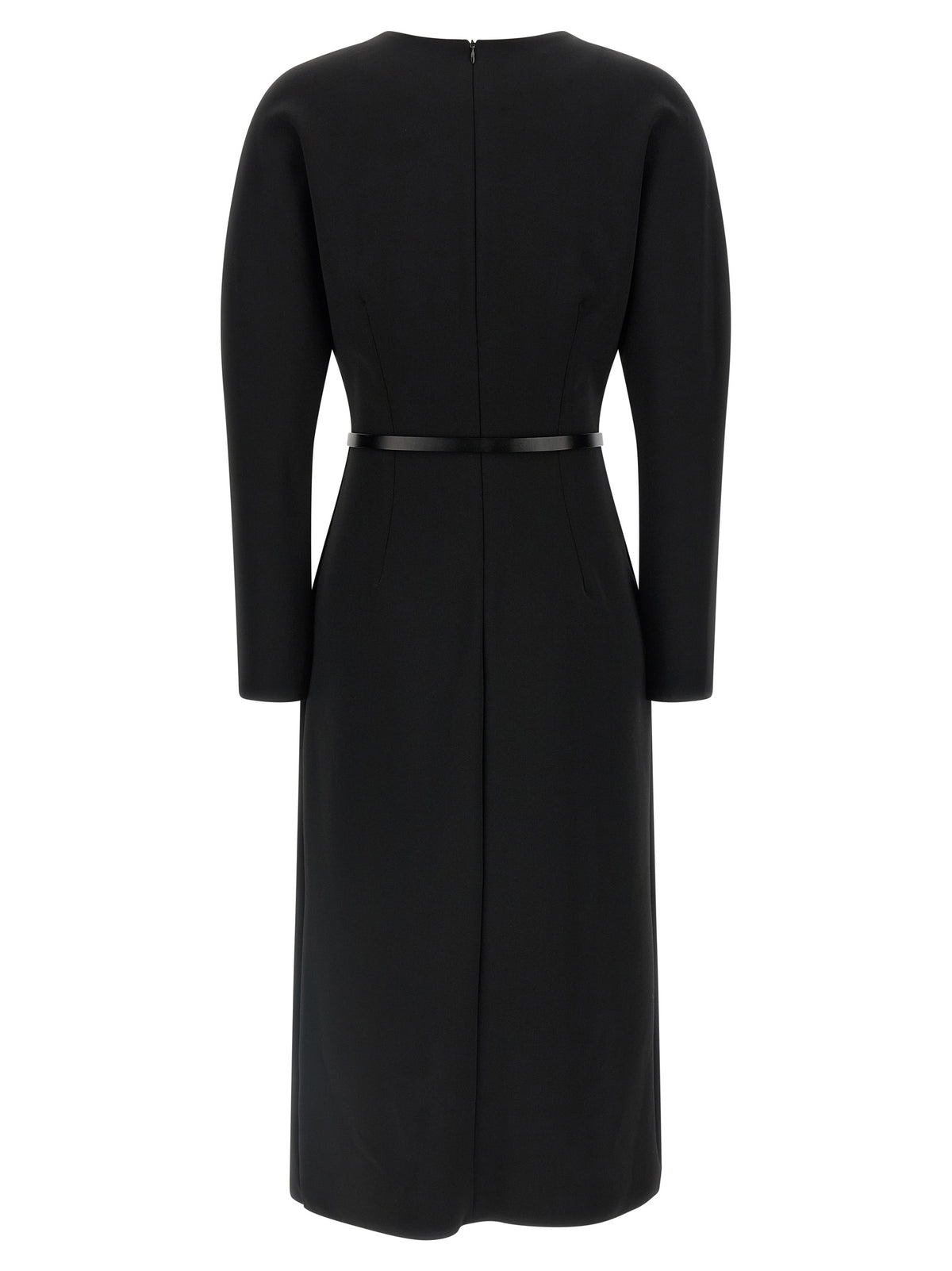 P.A.R.O.S.H. Black Polyester Midi Dress