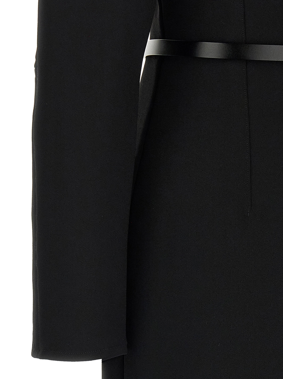 P.A.R.O.S.H. Black Polyester Midi Dress