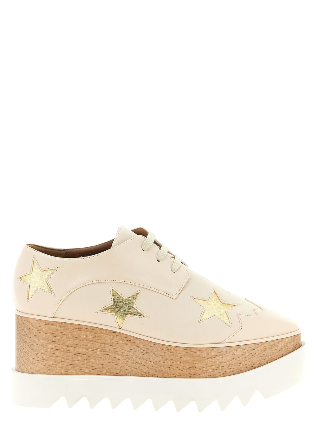 Stella McCartney White Polyester Wedge Sandals