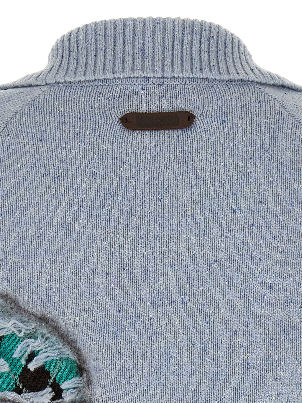 Moschino Blue Wool Cardigan