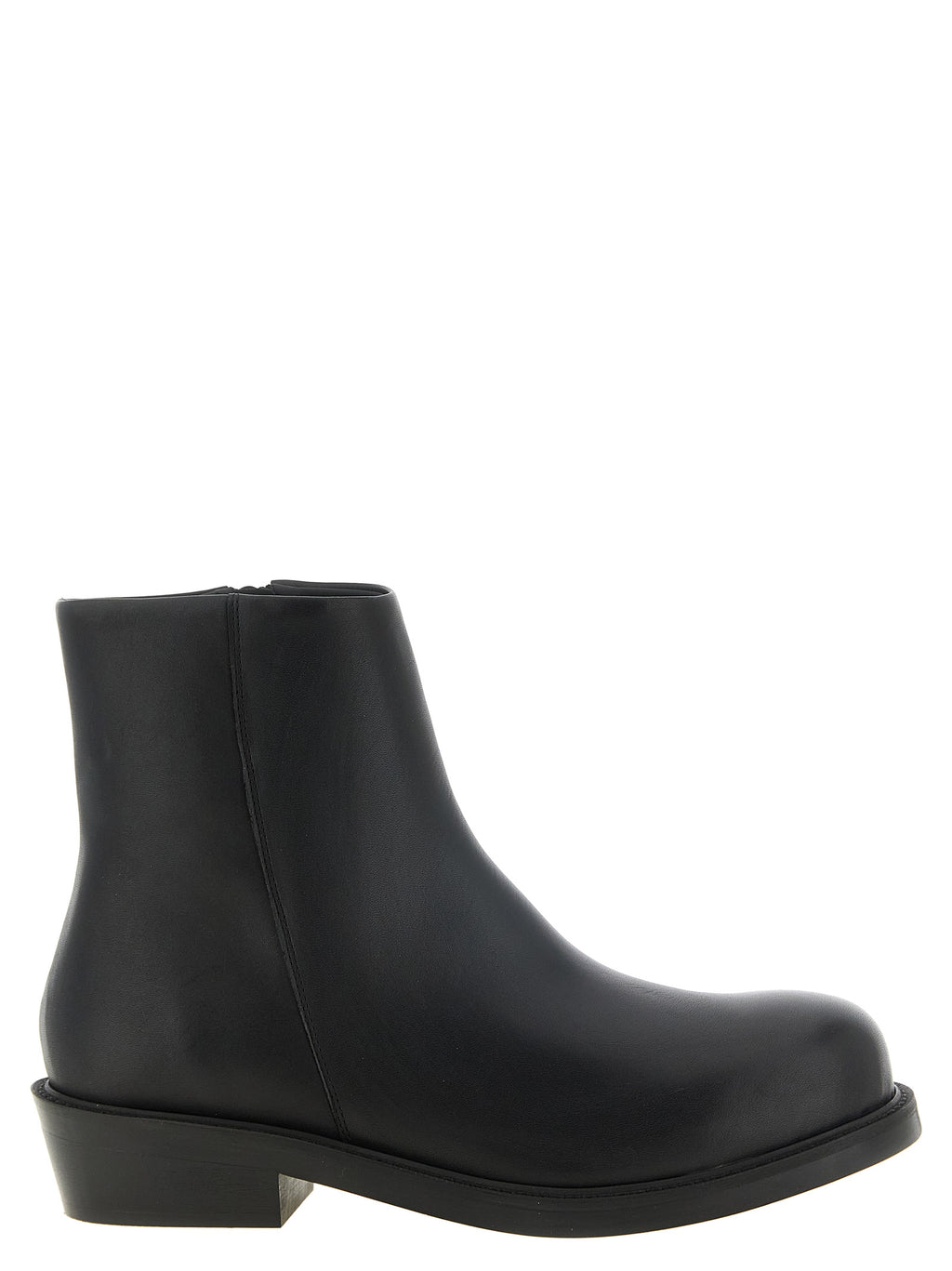 SÉFR Black Calfskin Ankle Boots