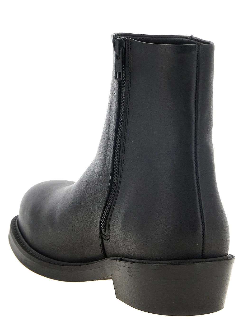 SÉFR Black Calfskin Ankle Boots