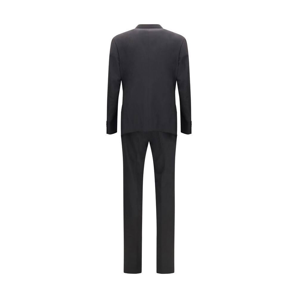 Giorgio Armani Black Wool Oves Aries Two-Piece Suit