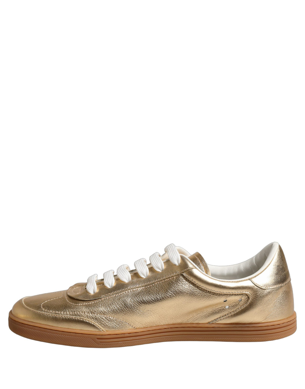 Dolce & Gabbana Gold Saint Tropez Low Top Sneakers Shoes