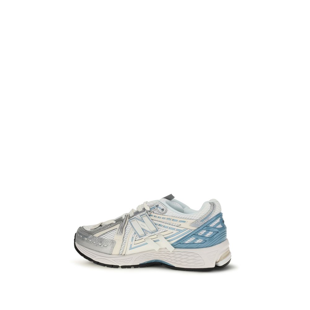 New Balance White Fabric Athletic Sneakers