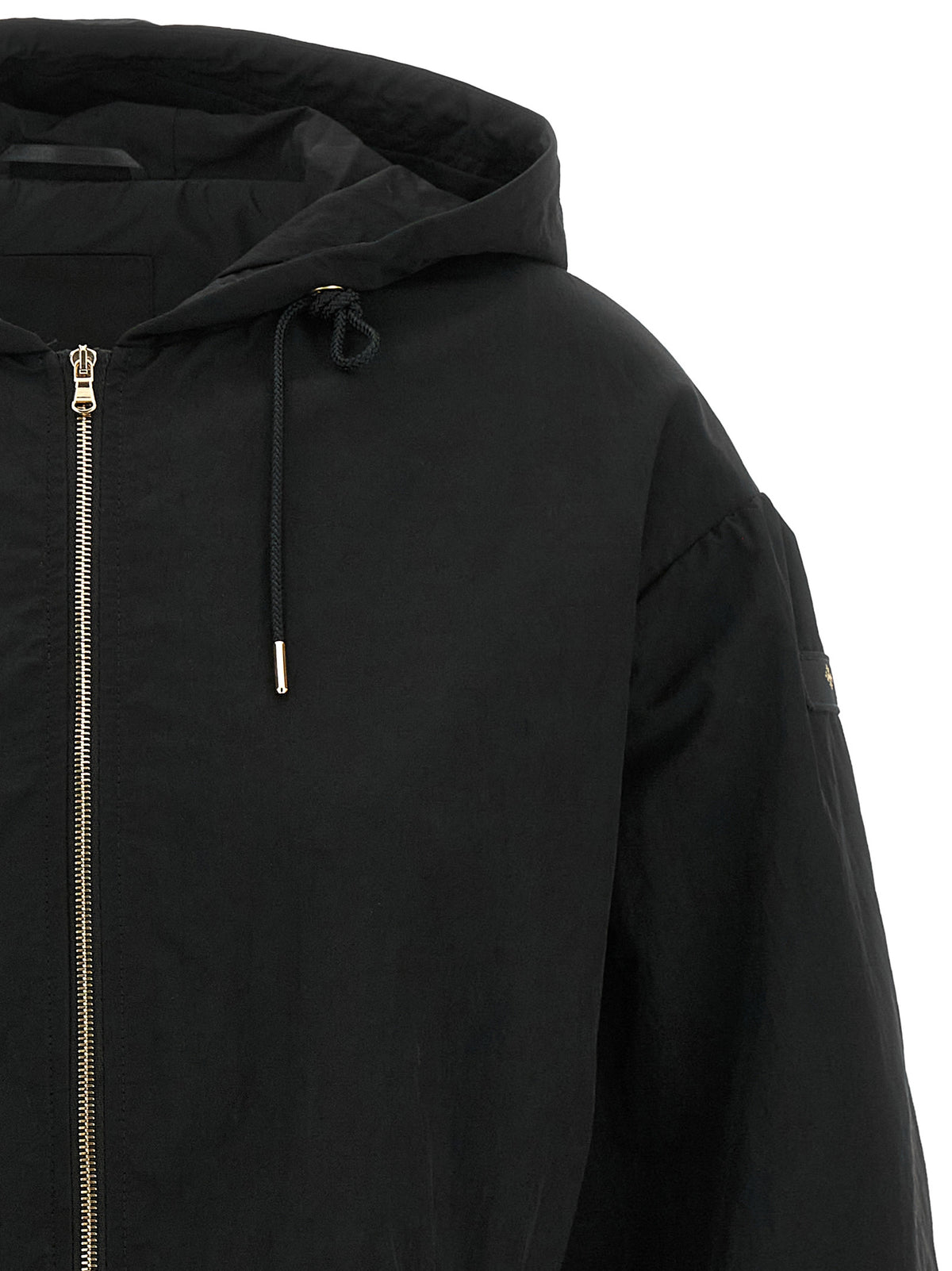 Tatras Black Nylon Full-Length Jacket