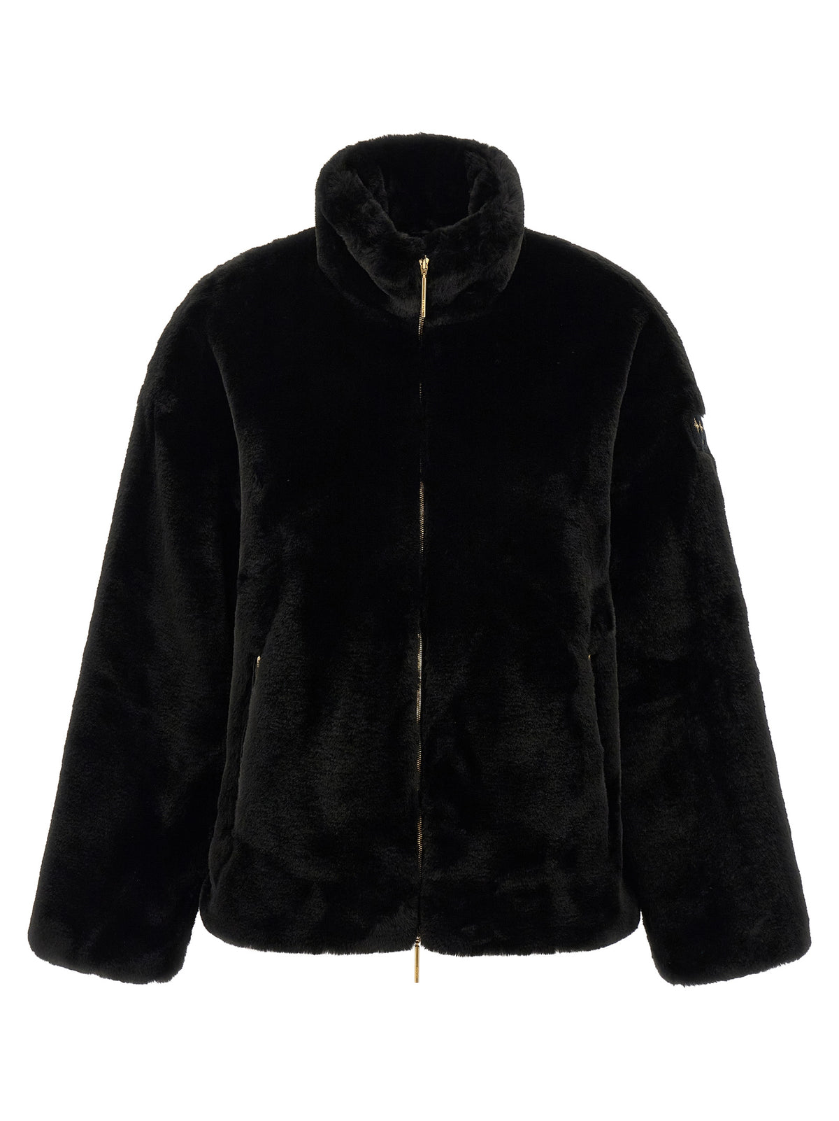 Tatras Black Polyester Full-Length Jacket