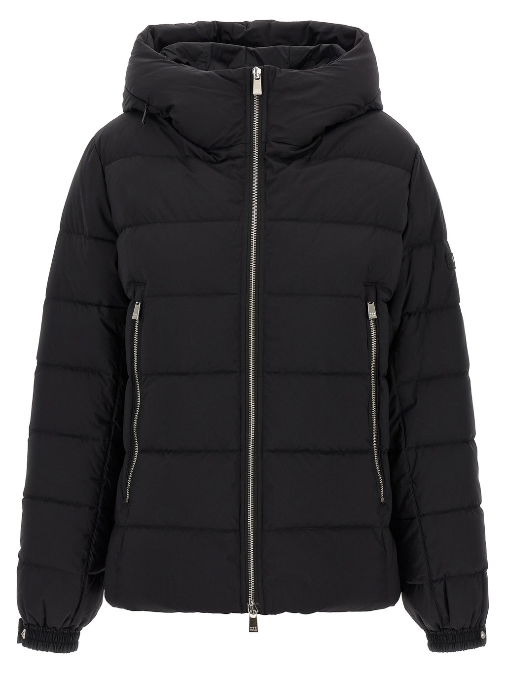 Tatras Black Nylon Full-Length Jacket