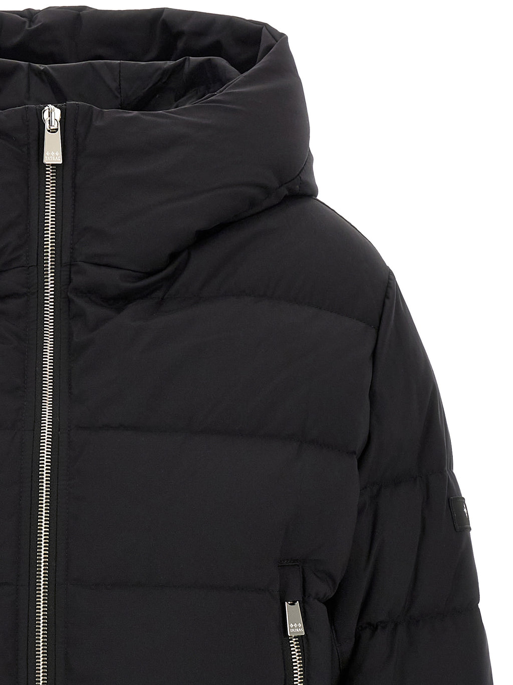 Tatras Black Nylon Full-Length Jacket
