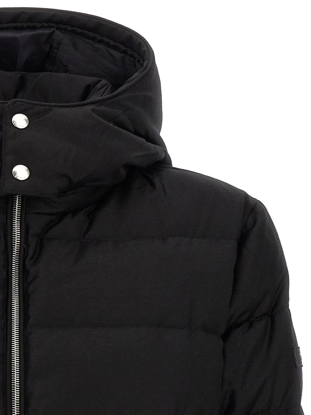 Tatras Black Wool Full-Length Jacket