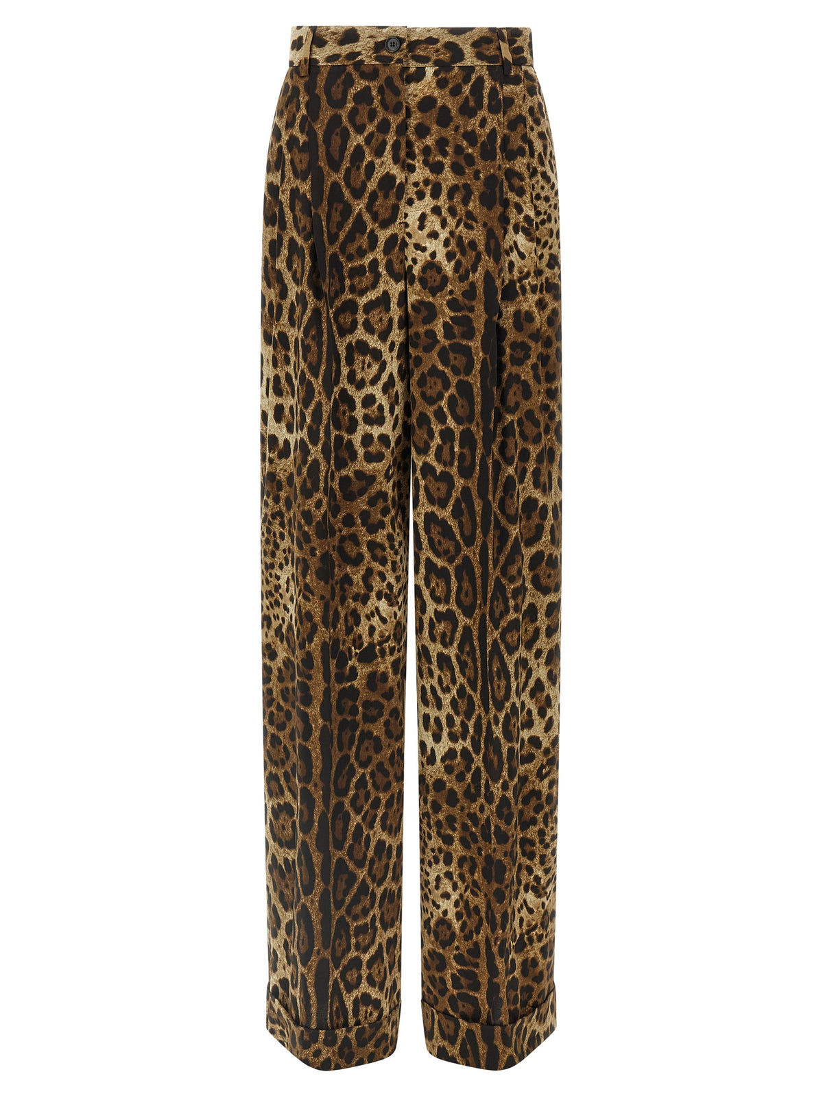 Dolce & Gabbana Brown Wool Casual Pants
