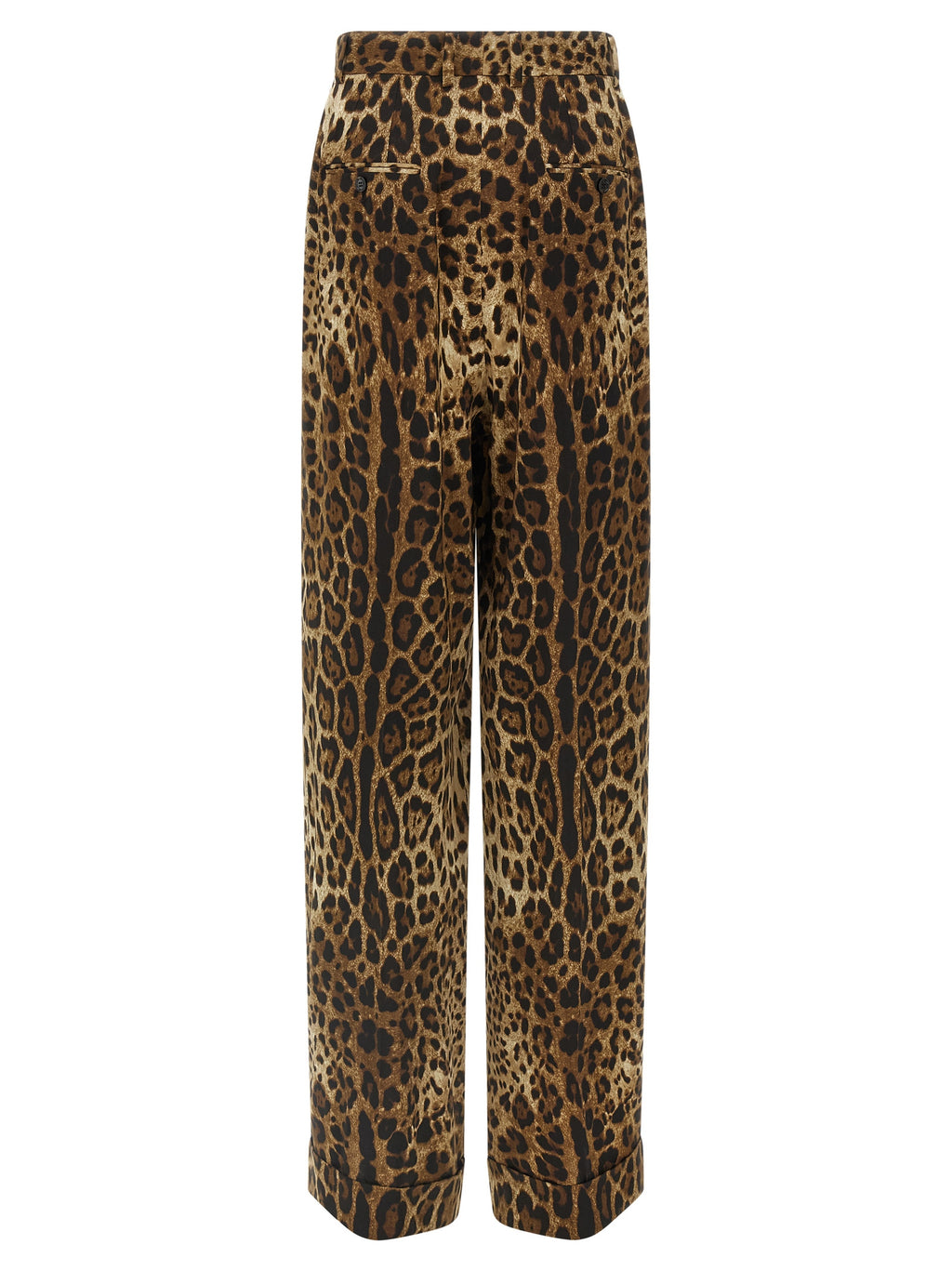 Dolce & Gabbana Brown Wool Casual Pants
