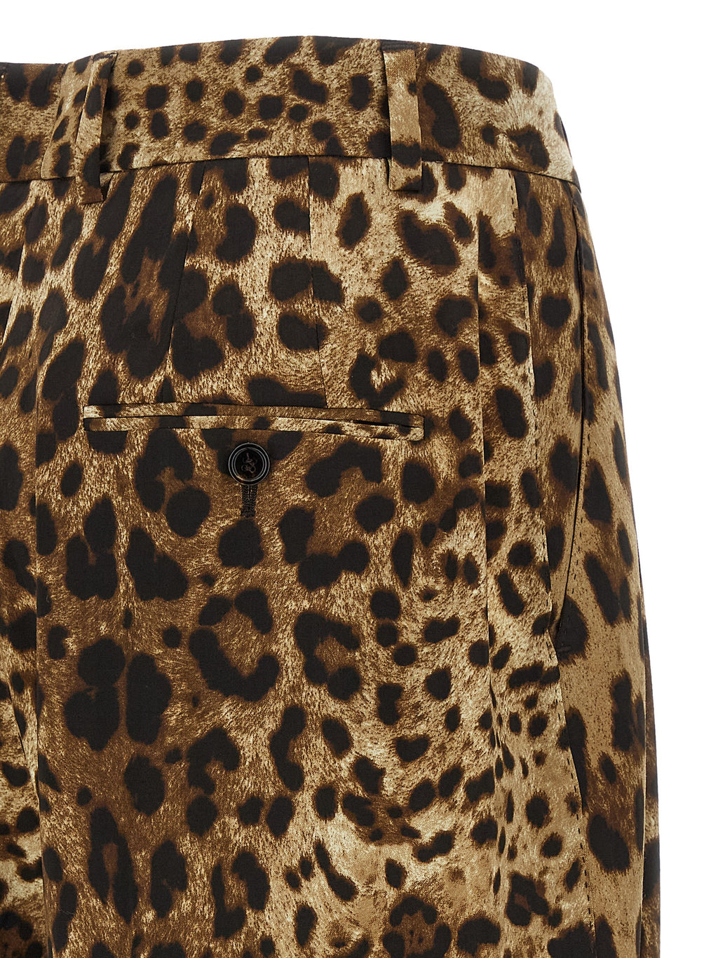 Dolce & Gabbana Brown Wool Casual Pants